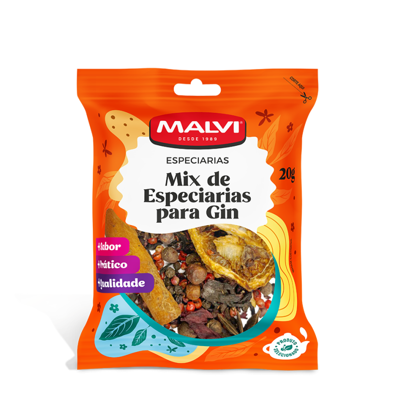 MALVI BRASIL - MIX DE ESPECIARIAS PARA GIN 20G (SACHÊ)